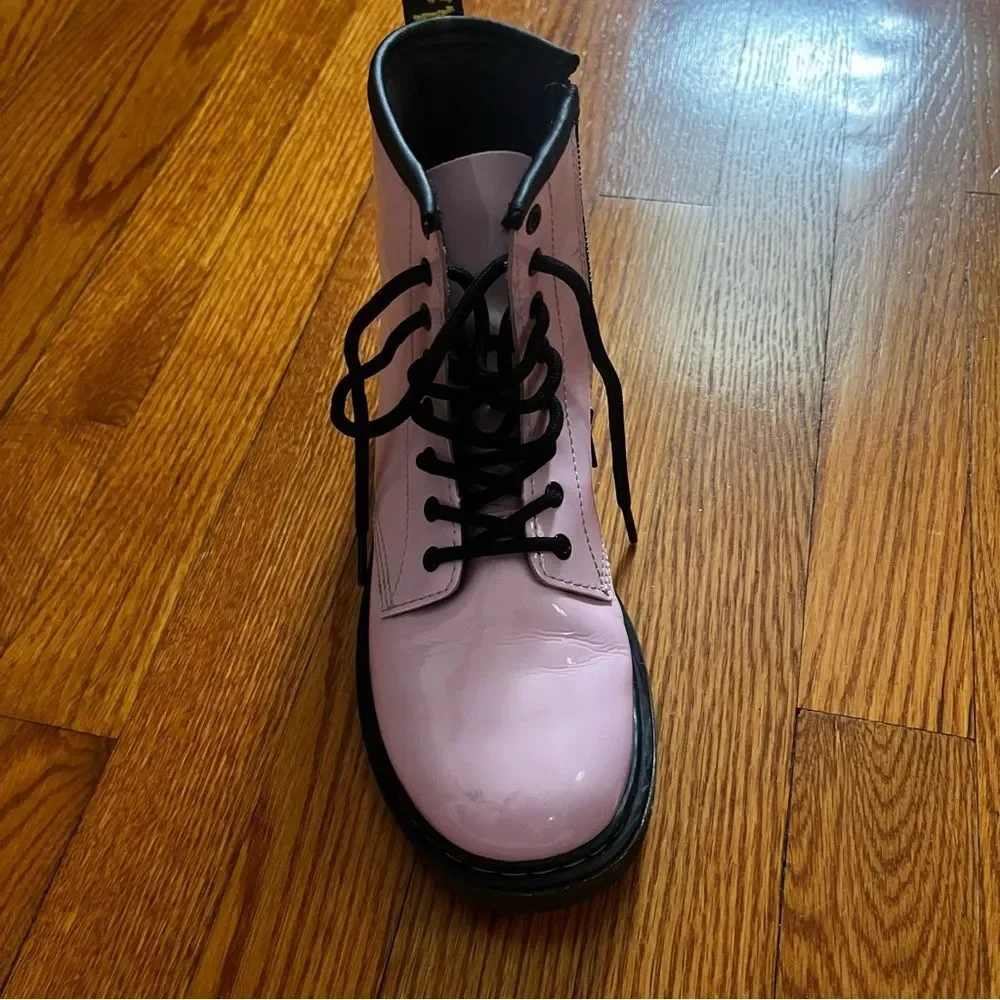 Girls doc Marten pink boots shoes size 4